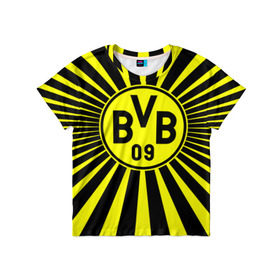 Детская футболка 3D с принтом Borussia1 , 100% гипоаллергенный полиэфир | прямой крой, круглый вырез горловины, длина до линии бедер, чуть спущенное плечо, ткань немного тянется | borussia | bvb | football | боруссия | бундеслига | дортмунд | футбол | чемпионат германии