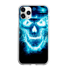 Чехол для iPhone 11 Pro матовый с принтом Череп , Силикон |  | скелет. скилет | ужас | хеллоуин | череп. кости | черепушка | черно белый