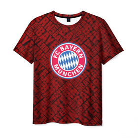 Мужская футболка 3D с принтом Bayern munich , 100% полиэфир | прямой крой, круглый вырез горловины, длина до линии бедер | bavaria | munchen | бавария | мюнхен