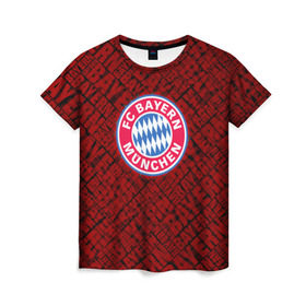 Женская футболка 3D с принтом Bayern munich , 100% полиэфир ( синтетическое хлопкоподобное полотно) | прямой крой, круглый вырез горловины, длина до линии бедер | bavaria | munchen | бавария | мюнхен