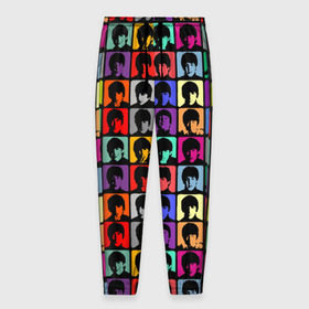 Мужские брюки 3D с принтом The Beatles art , 100% полиэстер | манжеты по низу, эластичный пояс регулируется шнурком, по бокам два кармана без застежек, внутренняя часть кармана из мелкой сетки | битлз