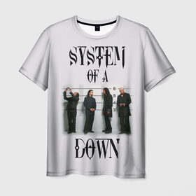 Мужская футболка 3D с принтом System of a Down , 100% полиэфир | прямой крой, круглый вырез горловины, длина до линии бедер | Тематика изображения на принте: 