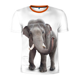 Мужская футболка 3D спортивная с принтом Слон VPPDGryphon , 100% полиэстер с улучшенными характеристиками | приталенный силуэт, круглая горловина, широкие плечи, сужается к линии бедра | luxury | premium | vip | vppdgryphon | премиум | слон | эксклюзив