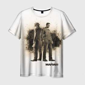 Мужская футболка 3D с принтом Mafia 3 , 100% полиэфир | прямой крой, круглый вырез горловины, длина до линии бедер | gta | mafia | гта | мафия