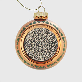 Стеклянный ёлочный шар с принтом Шкура леопарда 3 , Стекло | Диаметр: 80 мм | африка | дикие | животные | леопард