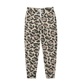 Мужские брюки 3D с принтом Шкура леопарда 3 , 100% полиэстер | манжеты по низу, эластичный пояс регулируется шнурком, по бокам два кармана без застежек, внутренняя часть кармана из мелкой сетки | африка | дикие | животные | леопард