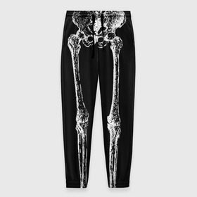 Мужские брюки 3D с принтом Halloween скелет , 100% полиэстер | манжеты по низу, эластичный пояс регулируется шнурком, по бокам два кармана без застежек, внутренняя часть кармана из мелкой сетки | скелет