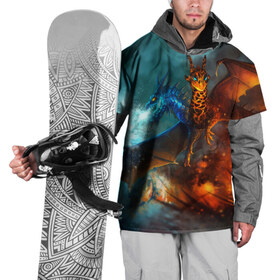 Накидка на куртку 3D с принтом Brothers , 100% полиэстер |  | Тематика изображения на принте: dota | dota 2 | jakiro | джакиро | дота