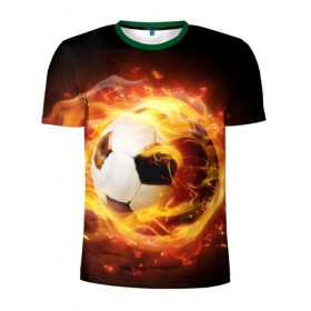 Мужская футболка 3D спортивная с принтом Огненная стихия , 100% полиэстер с улучшенными характеристиками | приталенный силуэт, круглая горловина, широкие плечи, сужается к линии бедра | fire | luxury | premium | vip | vppdgryphon | костер | огненная стихия | огонь | пожар | премиум | эксклюзив