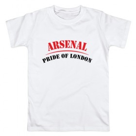 Мужская футболка хлопок с принтом Arsenal , 100% хлопок | прямой крой, круглый вырез горловины, длина до линии бедер, слегка спущенное плечо. | arsenal | арсенад