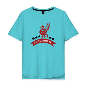 Мужская футболка хлопок Oversize с принтом Liverpool , 100% хлопок | свободный крой, круглый ворот, “спинка” длиннее передней части | ливерпуль