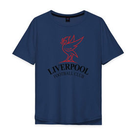 Мужская футболка хлопок Oversize с принтом Liverpool , 100% хлопок | свободный крой, круглый ворот, “спинка” длиннее передней части | leverpool | ливерпуль