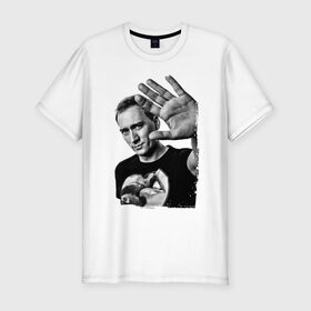 Мужская футболка премиум с принтом Paul van Dyk (retro style) , 92% хлопок, 8% лайкра | приталенный силуэт, круглый вырез ворота, длина до линии бедра, короткий рукав | 
