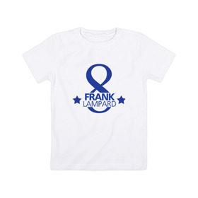 Детская футболка хлопок с принтом Фрэнк Лэмпард , 100% хлопок | круглый вырез горловины, полуприлегающий силуэт, длина до линии бедер | frank lanpard | фрэнк лэмпард | челси