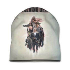 Шапка 3D с принтом Walking Dead , 100% полиэстер | универсальный размер, печать по всей поверхности изделия | walking dead | zombie | зомби | ходячие мертвецы