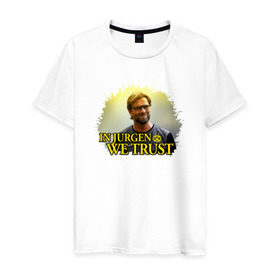 Мужская футболка хлопок с принтом Jurgen_Klopp , 100% хлопок | прямой крой, круглый вырез горловины, длина до линии бедер, слегка спущенное плечо. | 