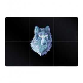 Магнитный плакат 3Х2 с принтом Седой волк , Полимерный материал с магнитным слоем | 6 деталей размером 9*9 см | взгляд | волк | животные | лес | охота | природа | хищник