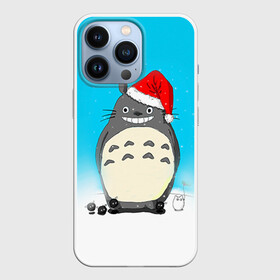 Чехол для iPhone 13 Pro с принтом Тоторо под снегом ,  |  | totoro | аниме | новогодние аниме | новый год | рождественские аниме | тоторо