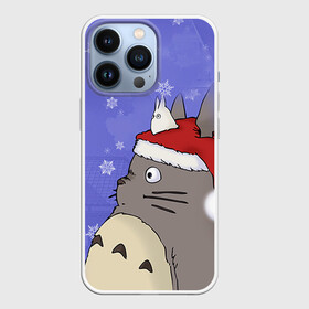 Чехол для iPhone 13 Pro с принтом Тоторо и снег ,  |  | totoro | аниме | новогодние аниме | новый год | рождественские аниме | тоторо