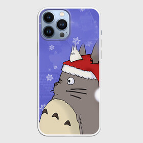 Чехол для iPhone 13 Pro Max с принтом Тоторо и снег ,  |  | totoro | аниме | новогодние аниме | новый год | рождественские аниме | тоторо