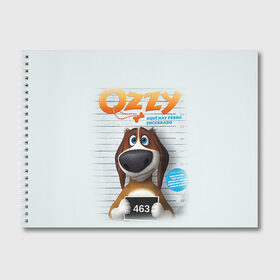 Альбом для рисования с принтом Ozzy , 100% бумага
 | матовая бумага, плотность 200 мг. | dog | fast furry | бигль | большой собачий побег | мартин | мультфильм | оззи | побег | свободу разношерстным | собака