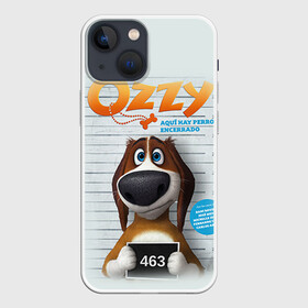 Чехол для iPhone 13 mini с принтом Ozzy ,  |  | dog | fast furry | бигль | большой собачий побег | мартин | мультфильм | оззи | побег | свободу разношерстным | собака