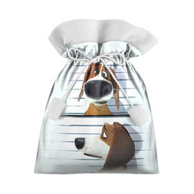 Подарочный 3D мешок с принтом Разыскивается пёс , 100% полиэстер | Размер: 29*39 см | dog | fast furry | бигль | большой собачий побег | мартин | мультфильм | оззи | побег | свободу разношерстным | собака