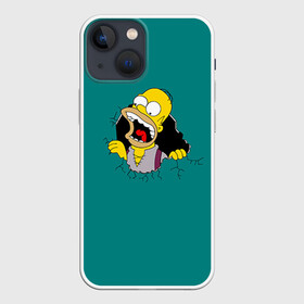 Чехол для iPhone 13 mini с принтом Alien Homer ,  |  | simpsons