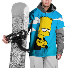 Накидка на куртку 3D с принтом Барт Симпсон , 100% полиэстер |  | simpsons