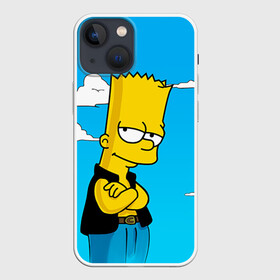 Чехол для iPhone 13 mini с принтом Барт Симпсон ,  |  | simpsons