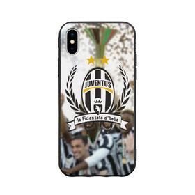 Чехол для Apple iPhone X силиконовый матовый с принтом Juventus5 , Силикон | Печать на задней стороне чехла, без боковой панели | football | juve | juventus | seria a | бьянконери | серия а | футбол | чемпионат италии | юве | ювентус