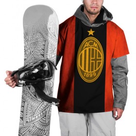 Накидка на куртку 3D с принтом Milan5 , 100% полиэстер |  | football | milan | seria a | милан | россонери | серия а | футбол | чемпионат италии