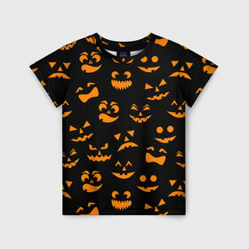 Детская футболка 3D с принтом Хэллуин 6 , 100% гипоаллергенный полиэфир | прямой крой, круглый вырез горловины, длина до линии бедер, чуть спущенное плечо, ткань немного тянется | Тематика изображения на принте: 31 октября | halloween | паутина | привидения | теги: хелоуин | хеллоуин | черепа