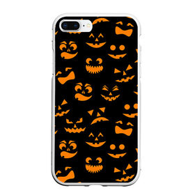 Чехол для iPhone 7Plus/8 Plus матовый с принтом Хэллуин 6 , Силикон | Область печати: задняя сторона чехла, без боковых панелей | 31 октября | halloween | паутина | привидения | теги: хелоуин | хеллоуин | черепа