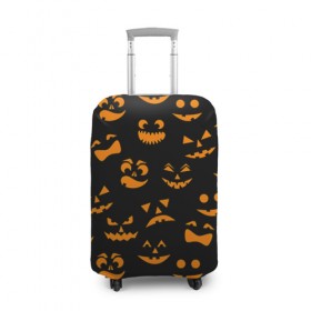 Чехол для чемодана 3D с принтом Хэллуин 6 , 86% полиэфир, 14% спандекс | двустороннее нанесение принта, прорези для ручек и колес | 31 октября | halloween | паутина | привидения | теги: хелоуин | хеллоуин | черепа
