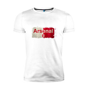 Мужская футболка премиум с принтом Arsenal , 92% хлопок, 8% лайкра | приталенный силуэт, круглый вырез ворота, длина до линии бедра, короткий рукав | arsenal | арсенал