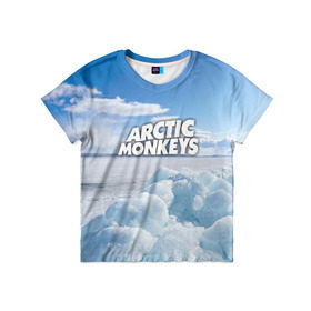 Детская футболка 3D с принтом Arctic Monkeys , 100% гипоаллергенный полиэфир | прямой крой, круглый вырез горловины, длина до линии бедер, чуть спущенное плечо, ткань немного тянется | 