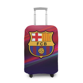 Чехол для чемодана 3D с принтом ФК Барселона , 86% полиэфир, 14% спандекс | двустороннее нанесение принта, прорези для ручек и колес | барселона | болельщик | испания | каталония | футбол | футболист