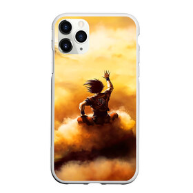 Чехол для iPhone 11 Pro матовый с принтом Cloud , Силикон |  | anime | dragon ball | goku | аниме | вегета | гоку | драконий жемчуг | жемчуг дракона