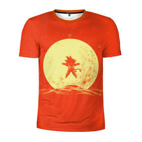 Мужская футболка 3D спортивная с принтом Moon , 100% полиэстер с улучшенными характеристиками | приталенный силуэт, круглая горловина, широкие плечи, сужается к линии бедра | anime | dragon ball | goku | аниме | гоку | драконий жемчуг | жемчуг дракона