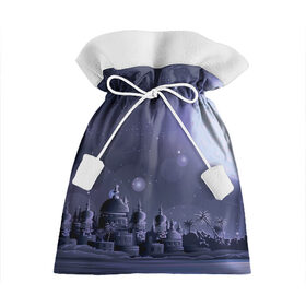 Подарочный 3D мешок с принтом Сказочное королевство , 100% полиэстер | Размер: 29*39 см | луна | новинки | ночь | популярное | сказка