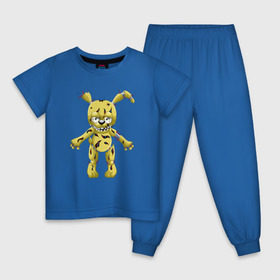 Детская пижама хлопок с принтом Springtrap , 100% хлопок |  брюки и футболка прямого кроя, без карманов, на брюках мягкая резинка на поясе и по низу штанин
 | Тематика изображения на принте: five nights at freddys | springtrap | фнаф