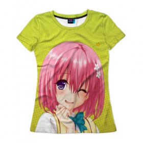 Женская футболка 3D с принтом Anime girl , 100% полиэфир ( синтетическое хлопкоподобное полотно) | прямой крой, круглый вырез горловины, длина до линии бедер | anime | аниме