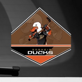 Наклейка на автомобиль с принтом NHL: Anaheim Ducks , ПВХ |  | Тематика изображения на принте: 