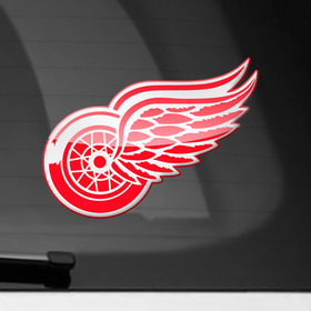 Наклейка на автомобиль с принтом NHL: Detroit RED WINGS , ПВХ |  | Тематика изображения на принте: nhl