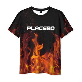 Мужская футболка 3D с принтом Placebo , 100% полиэфир | прямой крой, круглый вырез горловины, длина до линии бедер | 