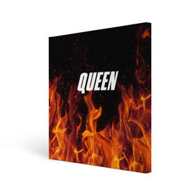 Холст квадратный с принтом Queen , 100% ПВХ |  | rok | куин | меркури | музыка | панк | рок | фреди