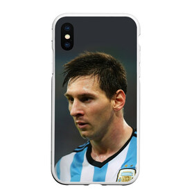 Чехол для iPhone XS Max матовый с принтом Leo Messi , Силикон | Область печати: задняя сторона чехла, без боковых панелей | fc barcelona | football | lionel messi | messi | аргентина | барса | лео месси | фк барселона | футбол