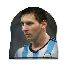 Шапка 3D с принтом Leo Messi , 100% полиэстер | универсальный размер, печать по всей поверхности изделия | fc barcelona | football | lionel messi | messi | аргентина | барса | лео месси | фк барселона | футбол