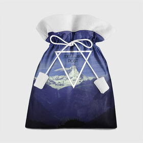 Подарочный 3D мешок с принтом MINIMALISM POST#2 , 100% полиэстер | Размер: 29*39 см | minimalism | арт | горы | звезды | лес. | минимализм | ночное небо | обои | популярные | природа | снег